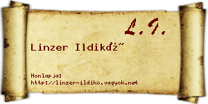 Linzer Ildikó névjegykártya